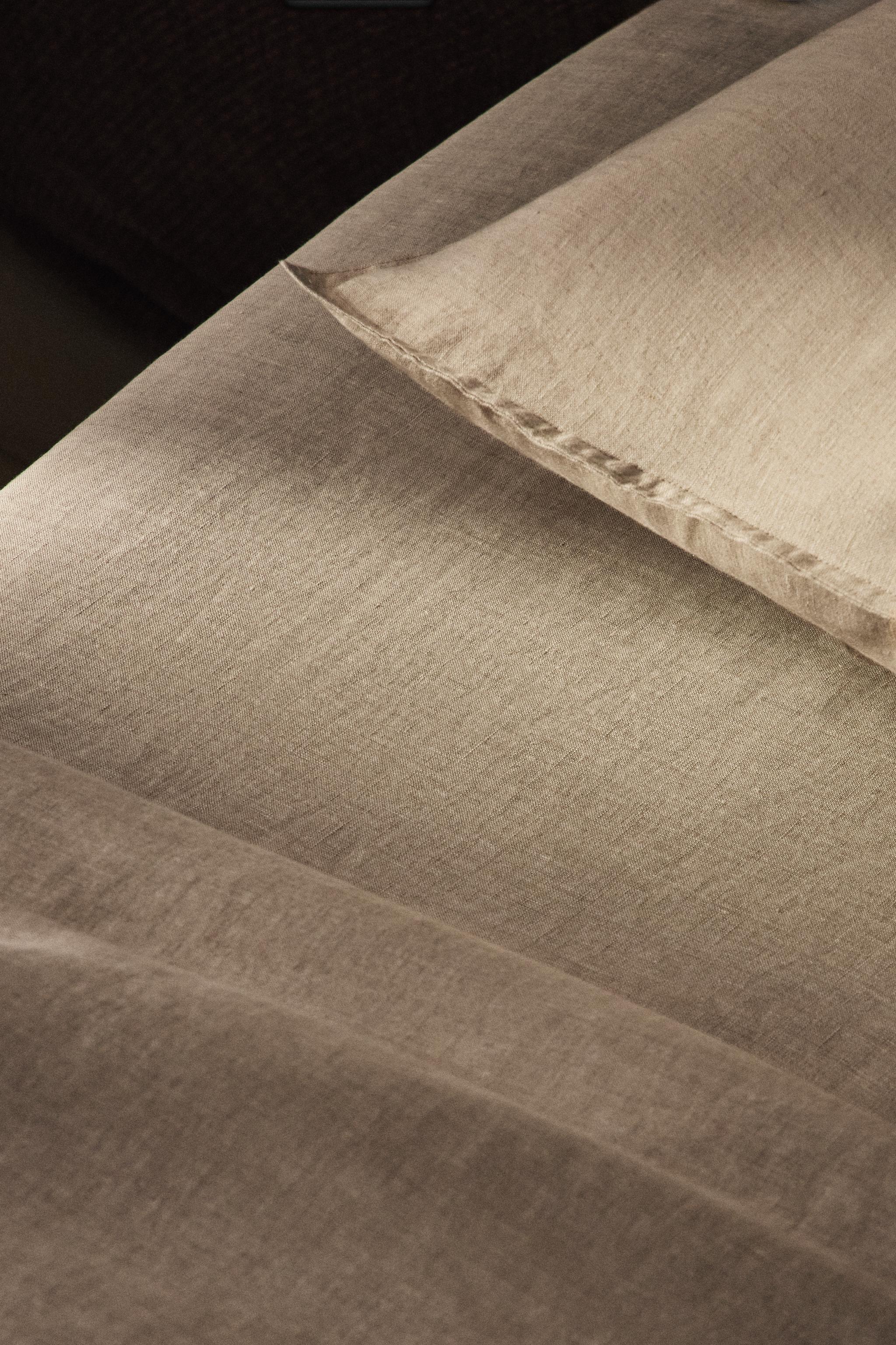 DRAP-HOUSSE LIN DÉLAVÉ | 30 CM DE HAUT (160 G/M²)